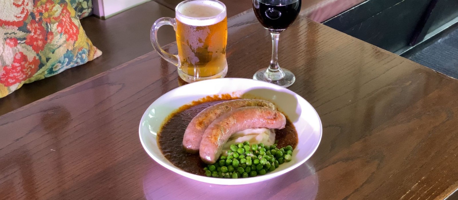Bangers and Mash & Drink Deal Tuesdays.
